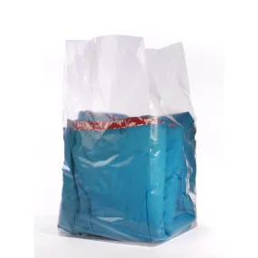 32" x 28" x 48" x 2 mil Clear Eco-Manufactured Plastic Side-Gusseted Bags (Roll of 160)