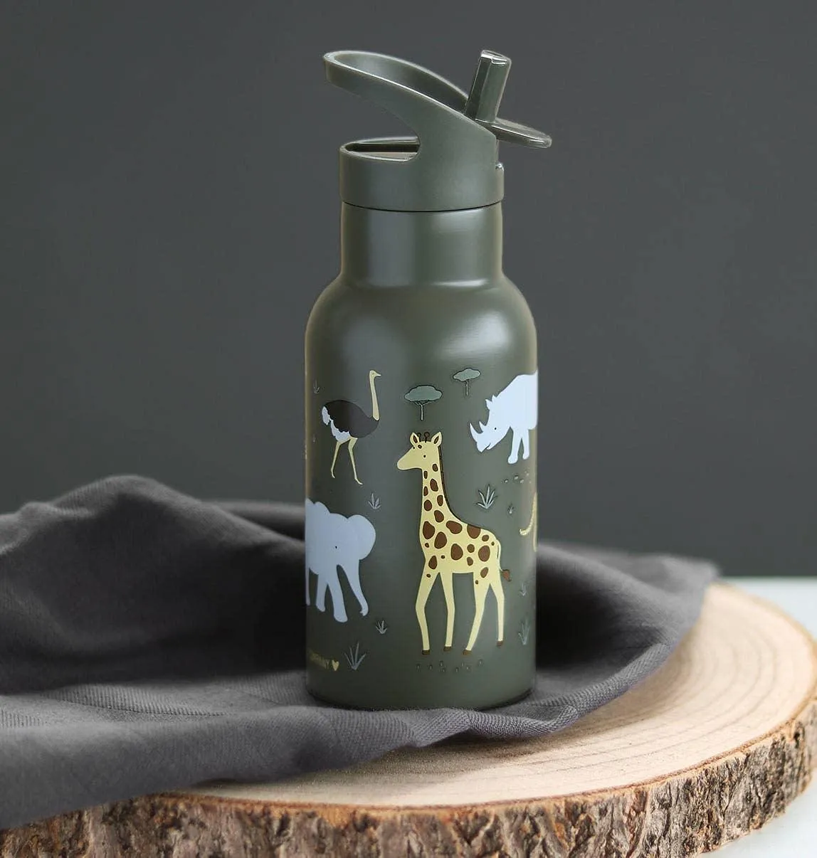 A Lovely Little Company - Kids Stainless Steel Drink / Water Bottle: Savanna