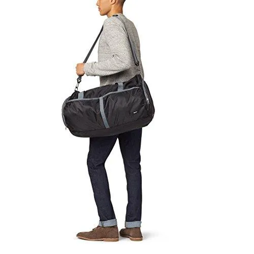 Amazonbasics Packable Travel Duffel, 23-Inch, Black