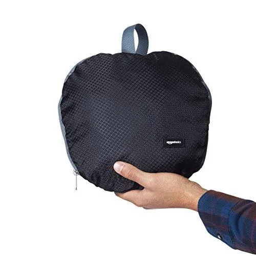 Amazonbasics Packable Travel Duffel, 23-Inch, Black