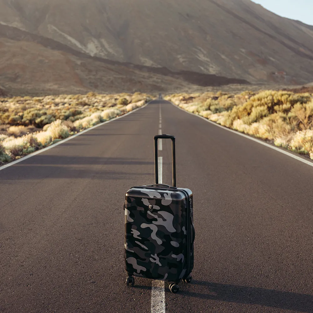 Black Camo 21 Inch Fashion Spinner® Carry-on Luggage