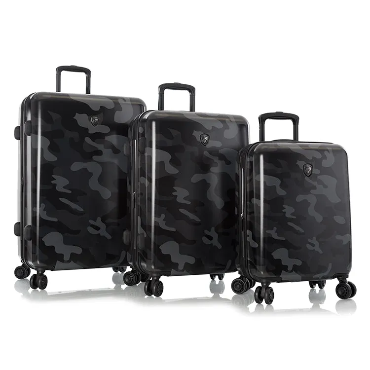 Black Camo Fashion Spinner® 3 Piece Luggage Set