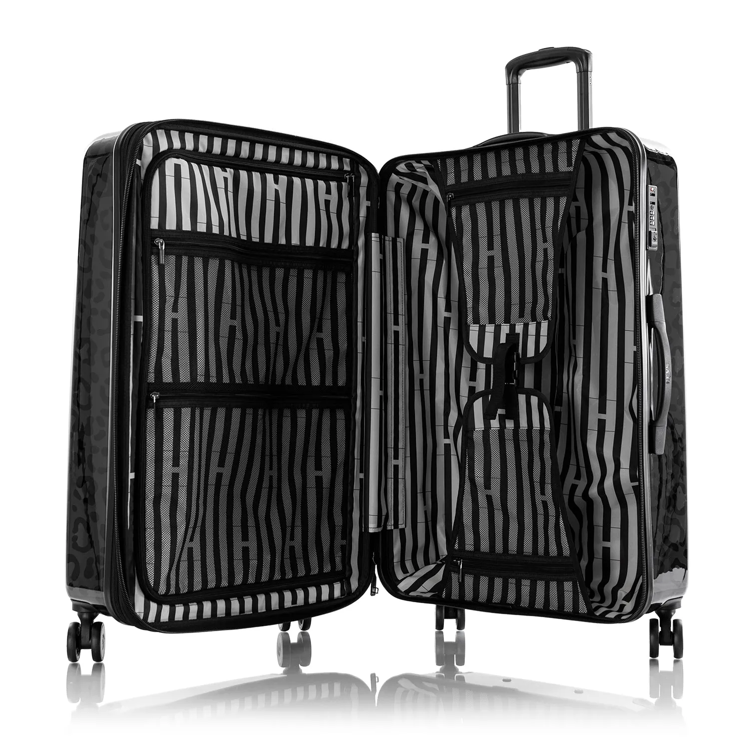 Black Leopard 30" Fashion Spinner® Luggage