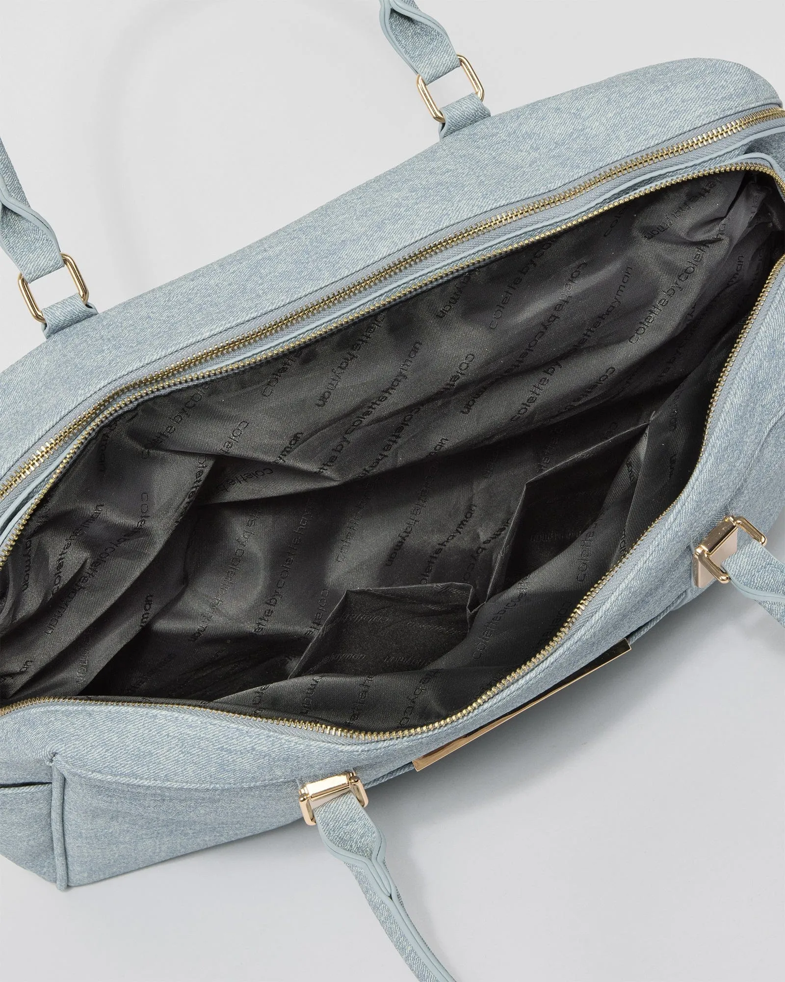 Blue Lisa Punchout Weekender Bag