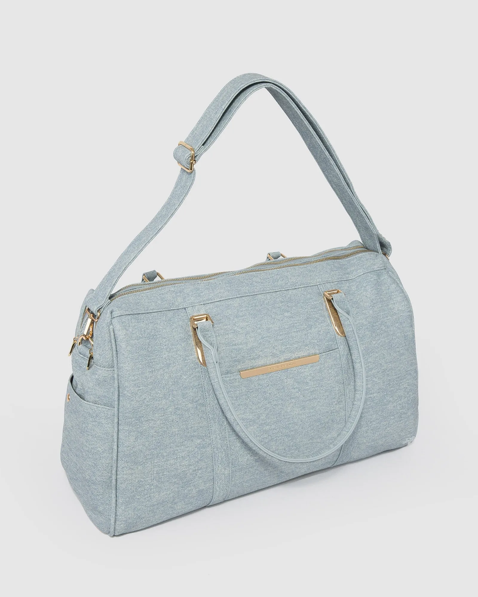 Blue Lisa Punchout Weekender Bag