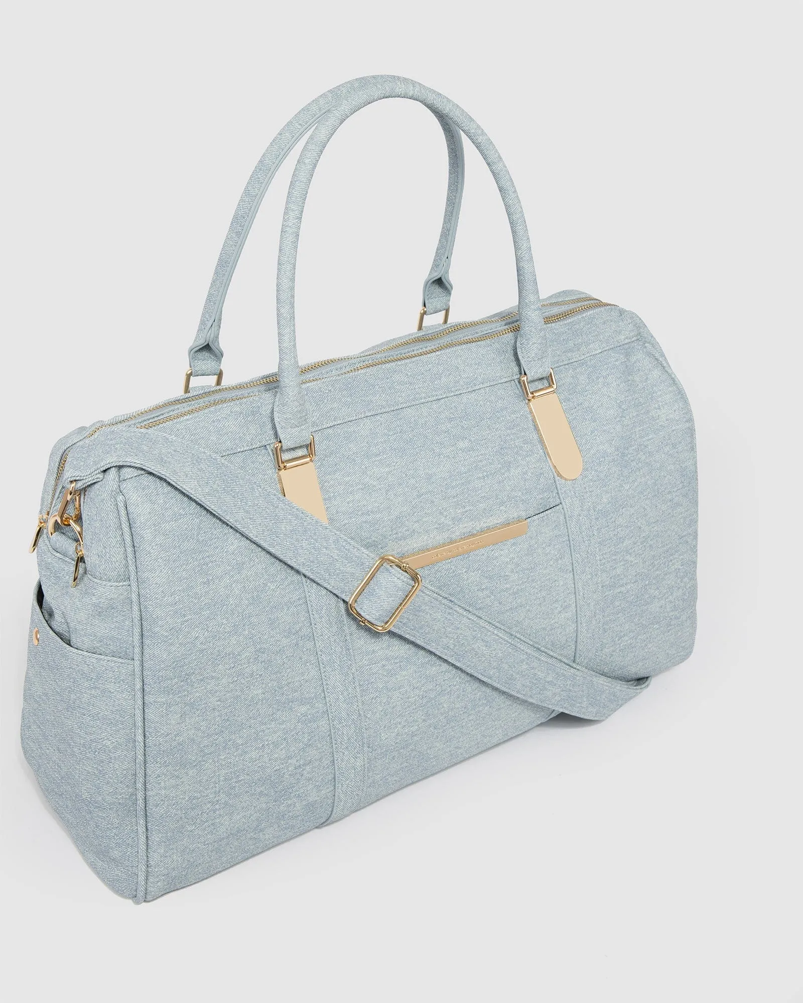 Blue Lisa Punchout Weekender Bag
