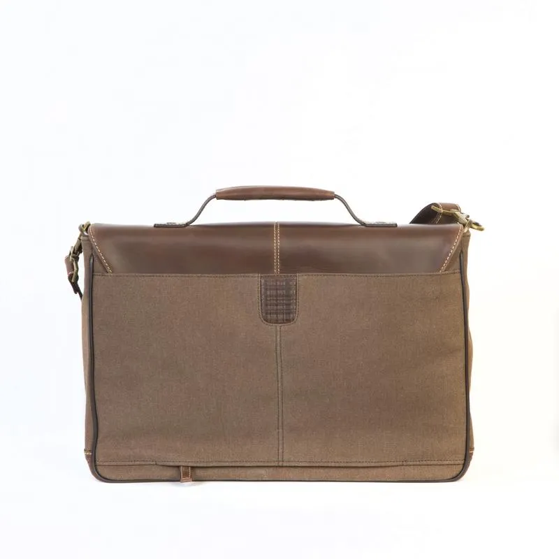 Boconi Bryant LTE Brokers Bag in Mahogany and Heather