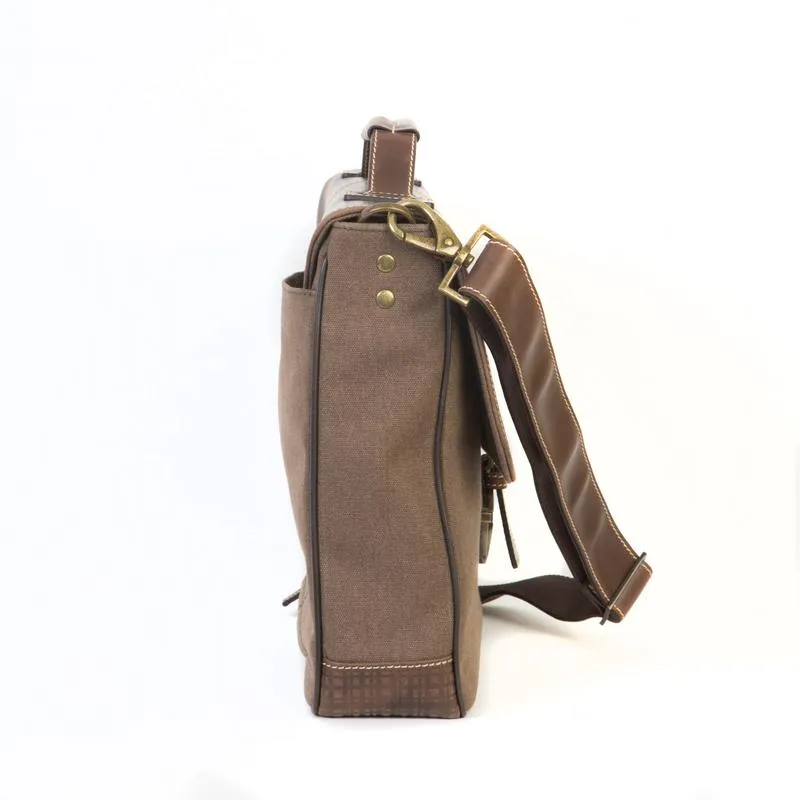 Boconi Bryant LTE Brokers Bag in Mahogany and Heather