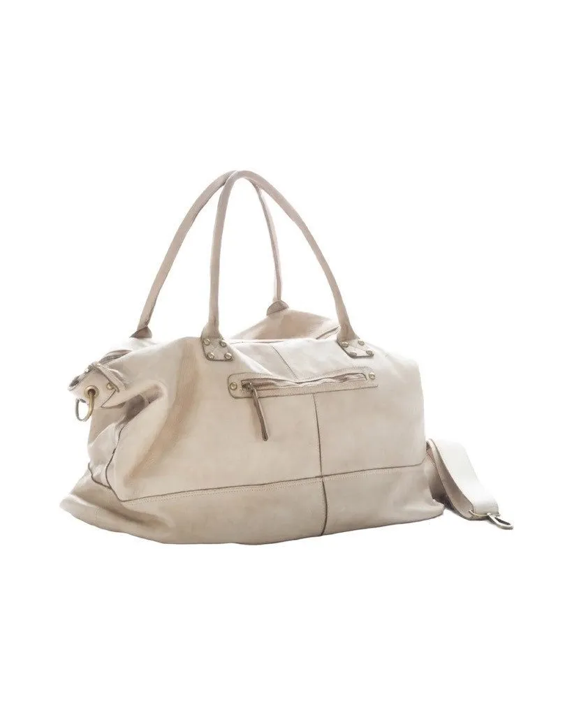BZNA Bag Joe Beige Italy Designer Weekender Damen Reise Tasche Handtasche Schultertasche Leder Shopper Neu