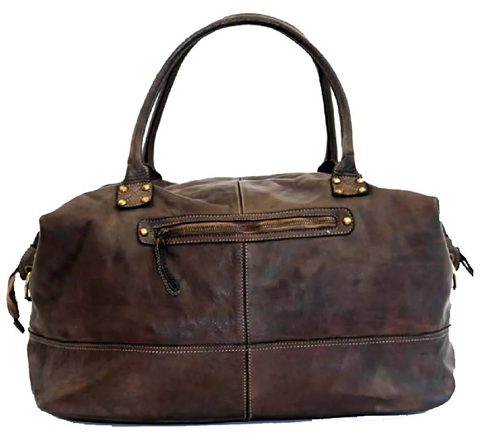 BZNA Bag Joe Braun Italy Designer Weekender Damen Reise Tasche Handtasche Schultertasche Leder Shopper Neu