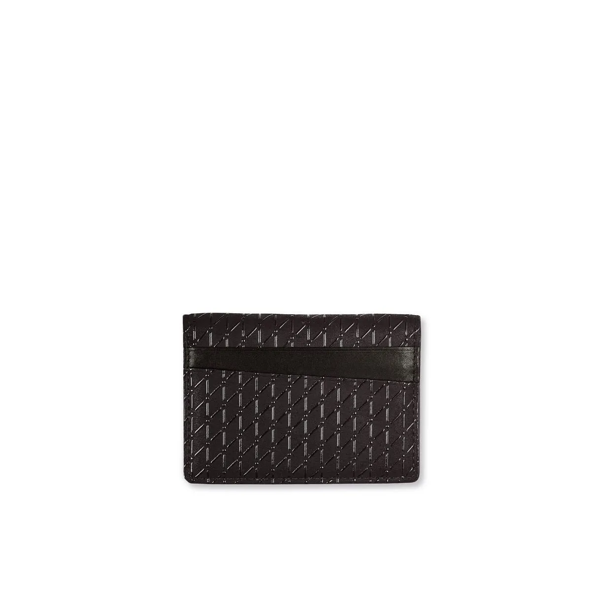 Card Holder in Crosshatch Leather