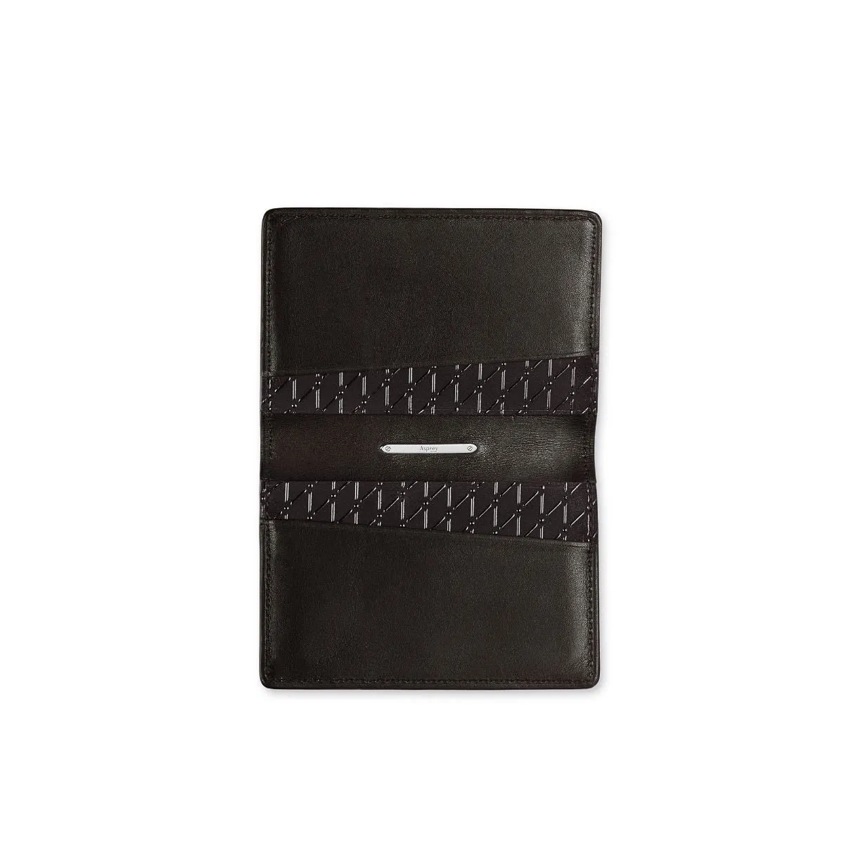 Card Holder in Crosshatch Leather
