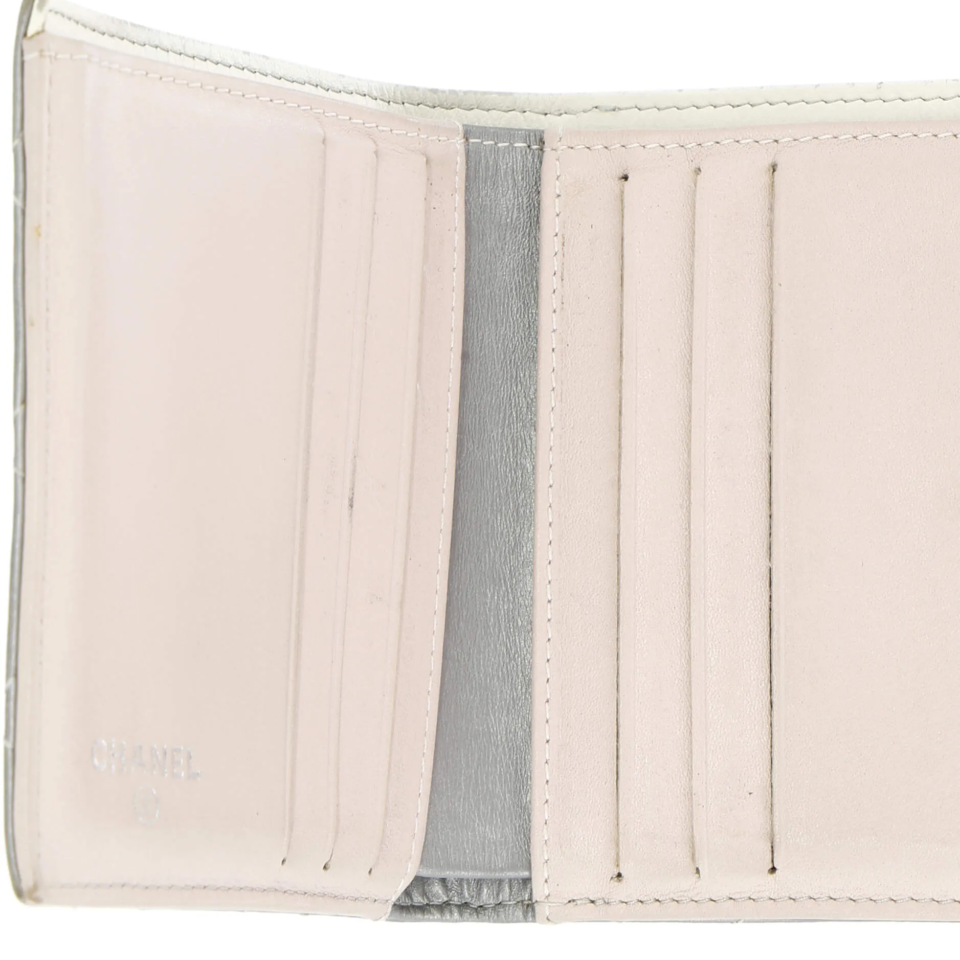 CC Compact Wallet Quilted Calfskin