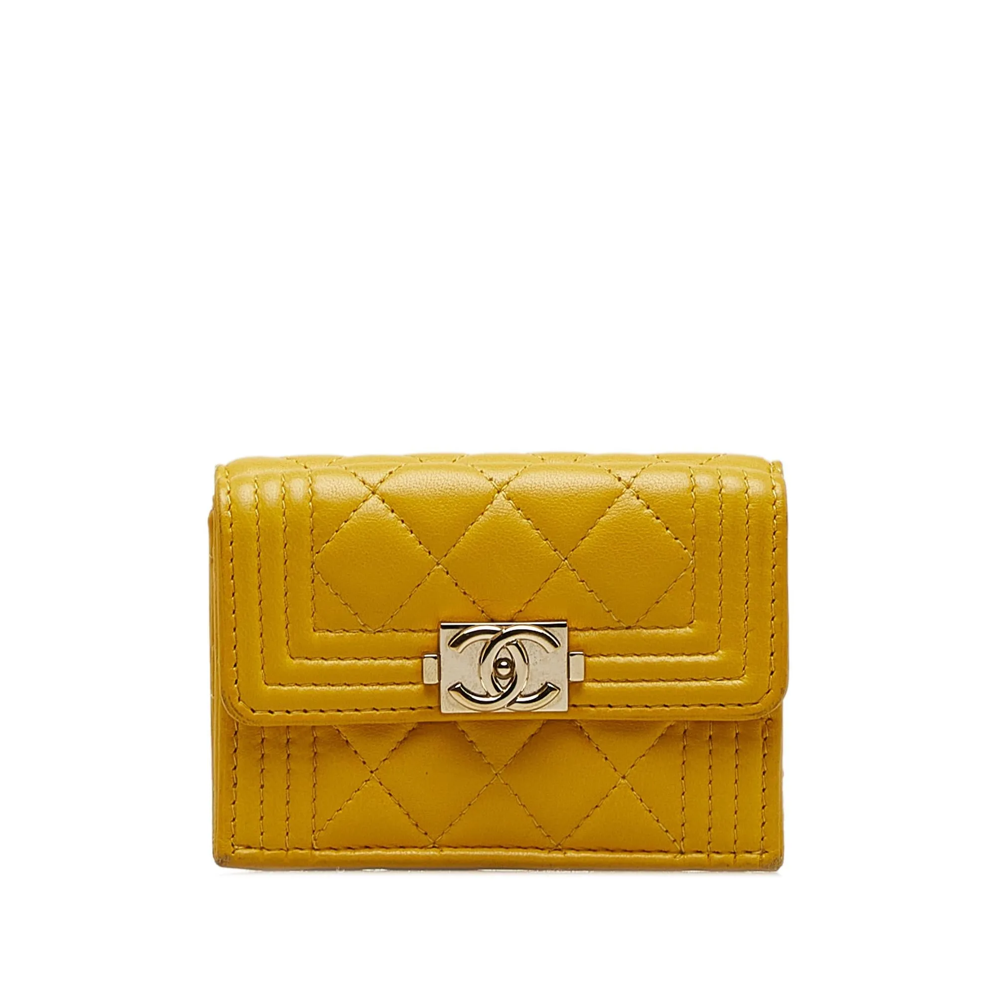 Chanel Boy Flap Compact Wallet