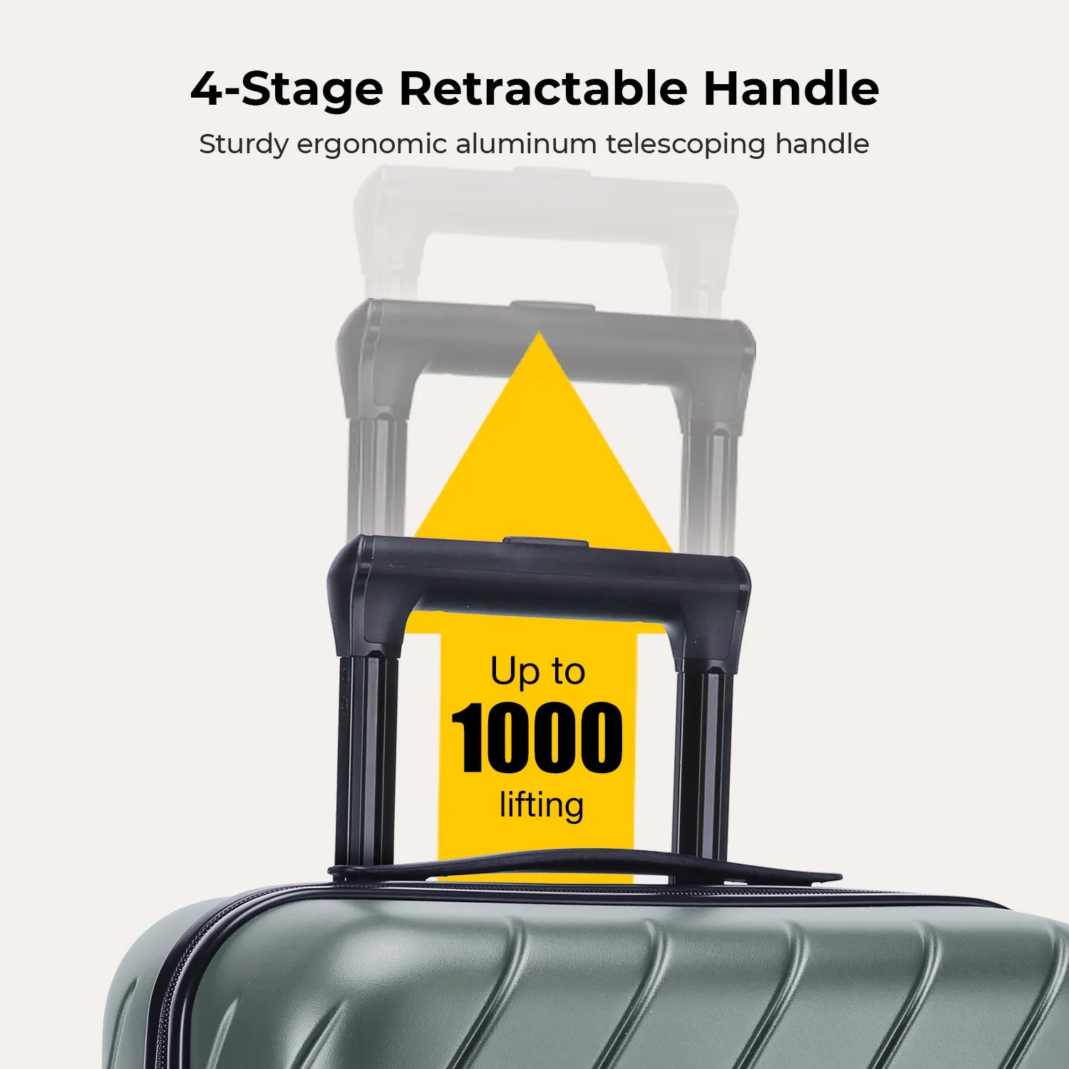 Daren 20 Inch Lightweight Hardside Carry-On Suitcase