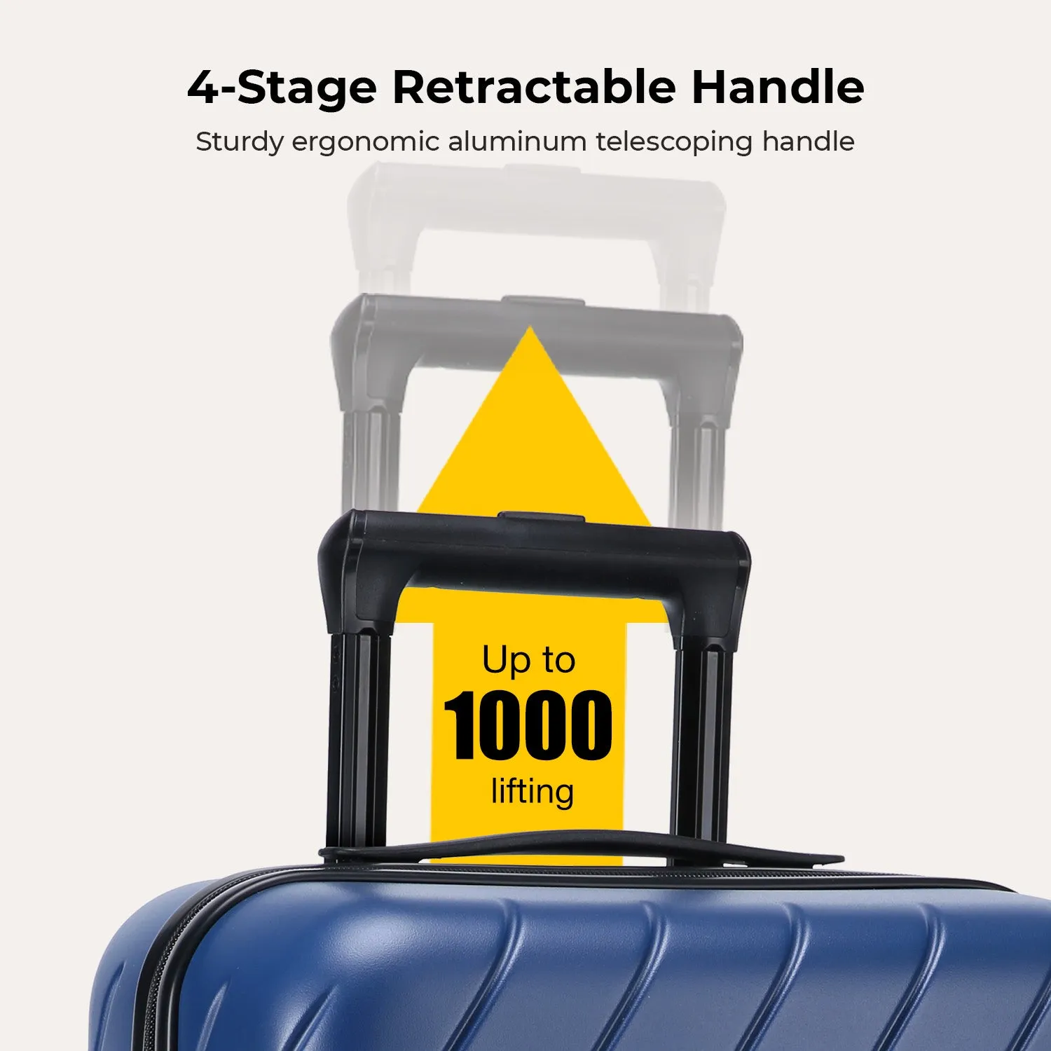 Daren 20 Inch Lightweight Hardside Carry-On Suitcase