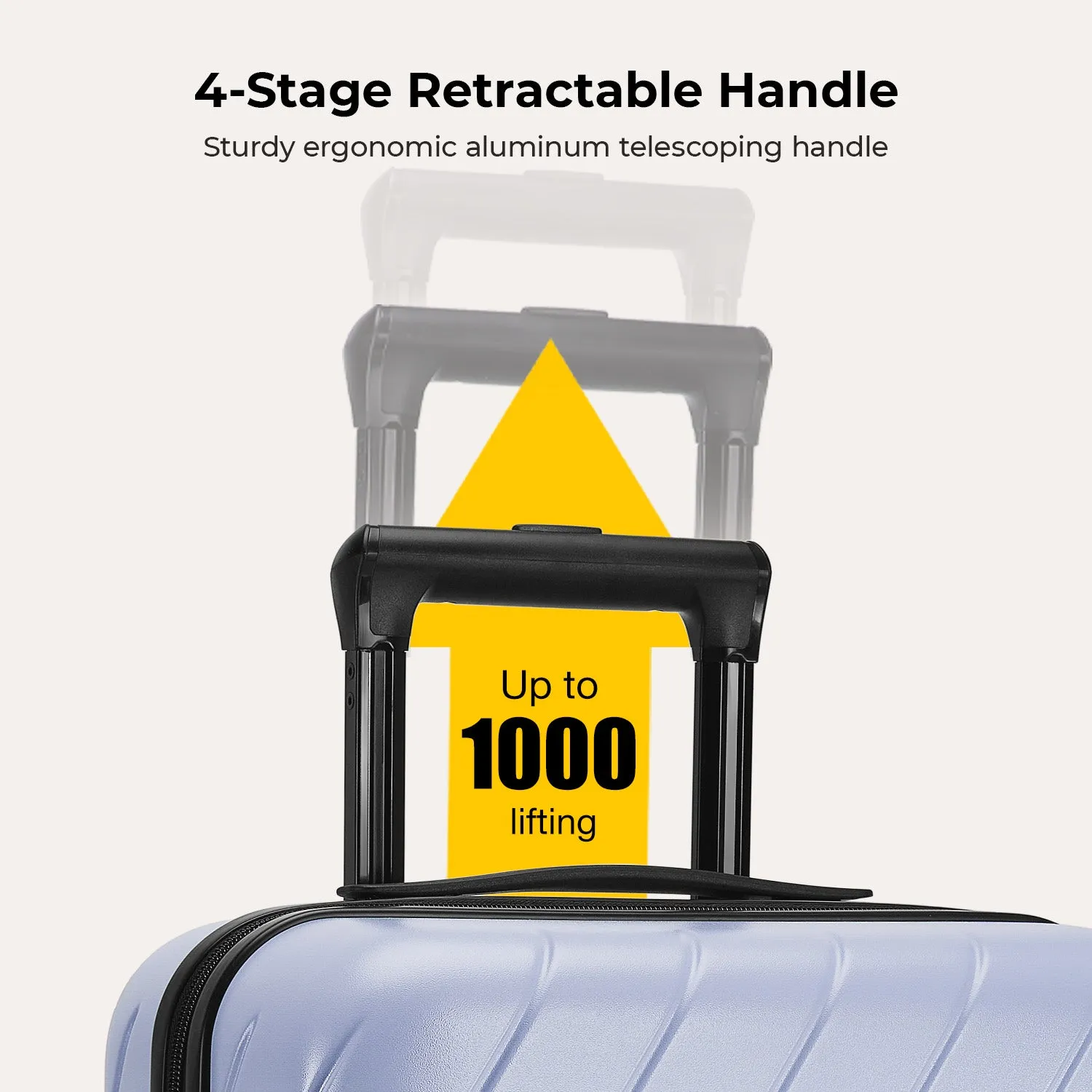 Daren 20 Inch Lightweight Hardside Carry-On Suitcase