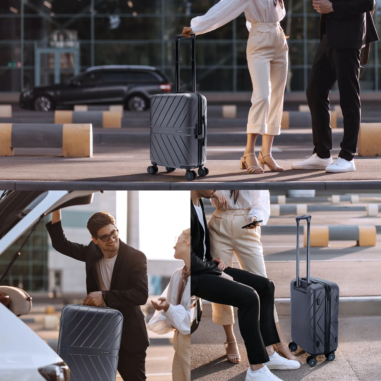 Daren 20 Inch Lightweight Hardside Carry-On Suitcase