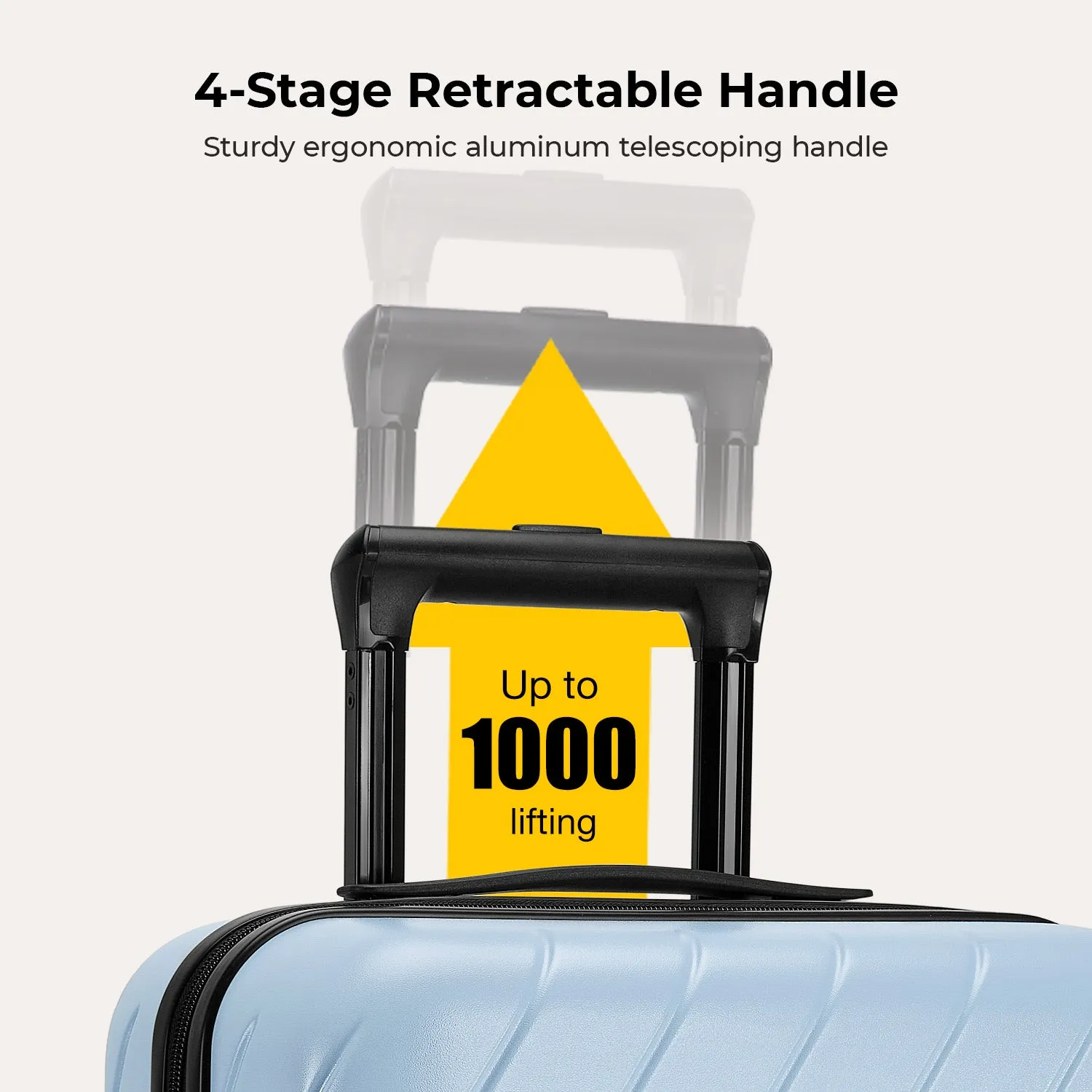 Daren 20 Inch Lightweight Hardside Carry-On Suitcase