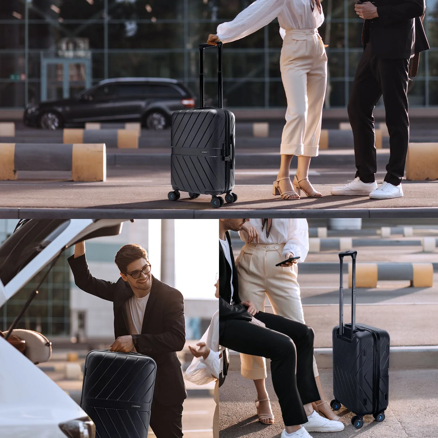 Daren 20 Inch Lightweight Hardside Carry-On Suitcase