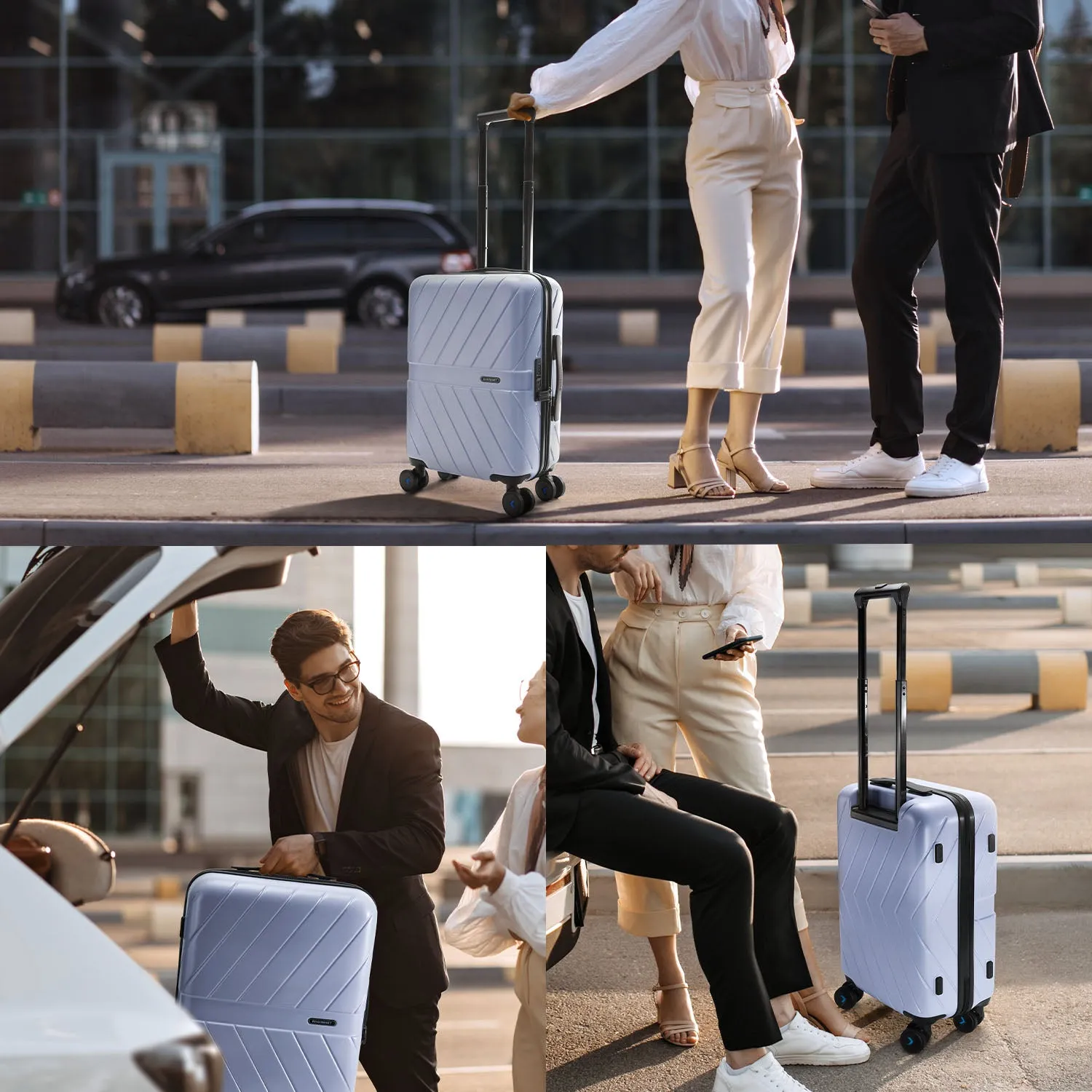 Daren 20 Inch Lightweight Hardside Carry-On Suitcase