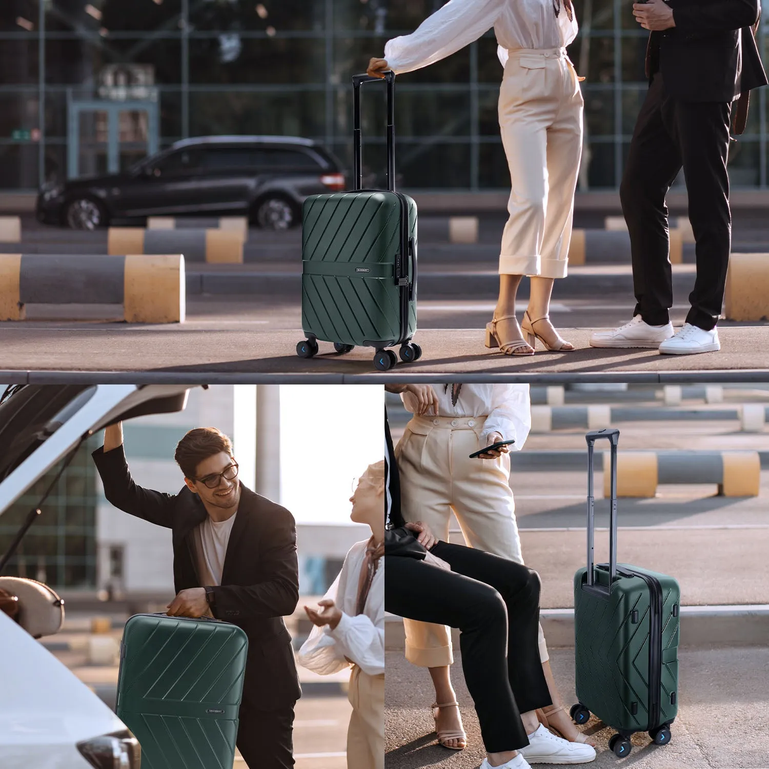 Daren 20 Inch Lightweight Hardside Carry-On Suitcase