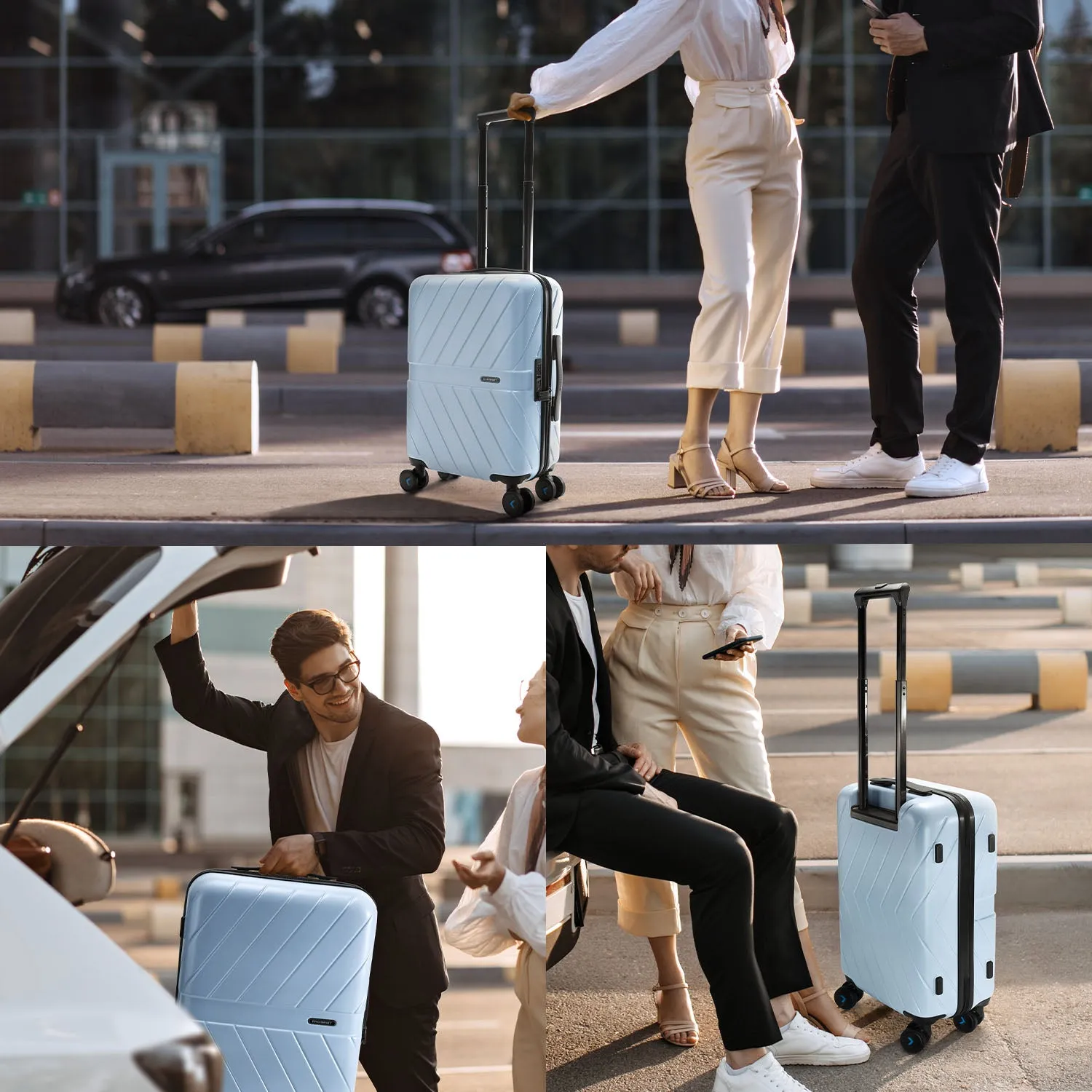Daren 20 Inch Lightweight Hardside Carry-On Suitcase