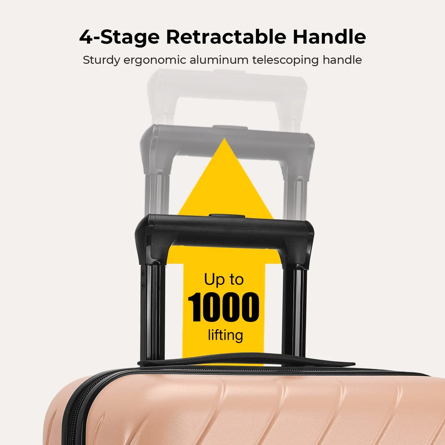 Daren 20 Inch Lightweight Hardside Carry-On Suitcase