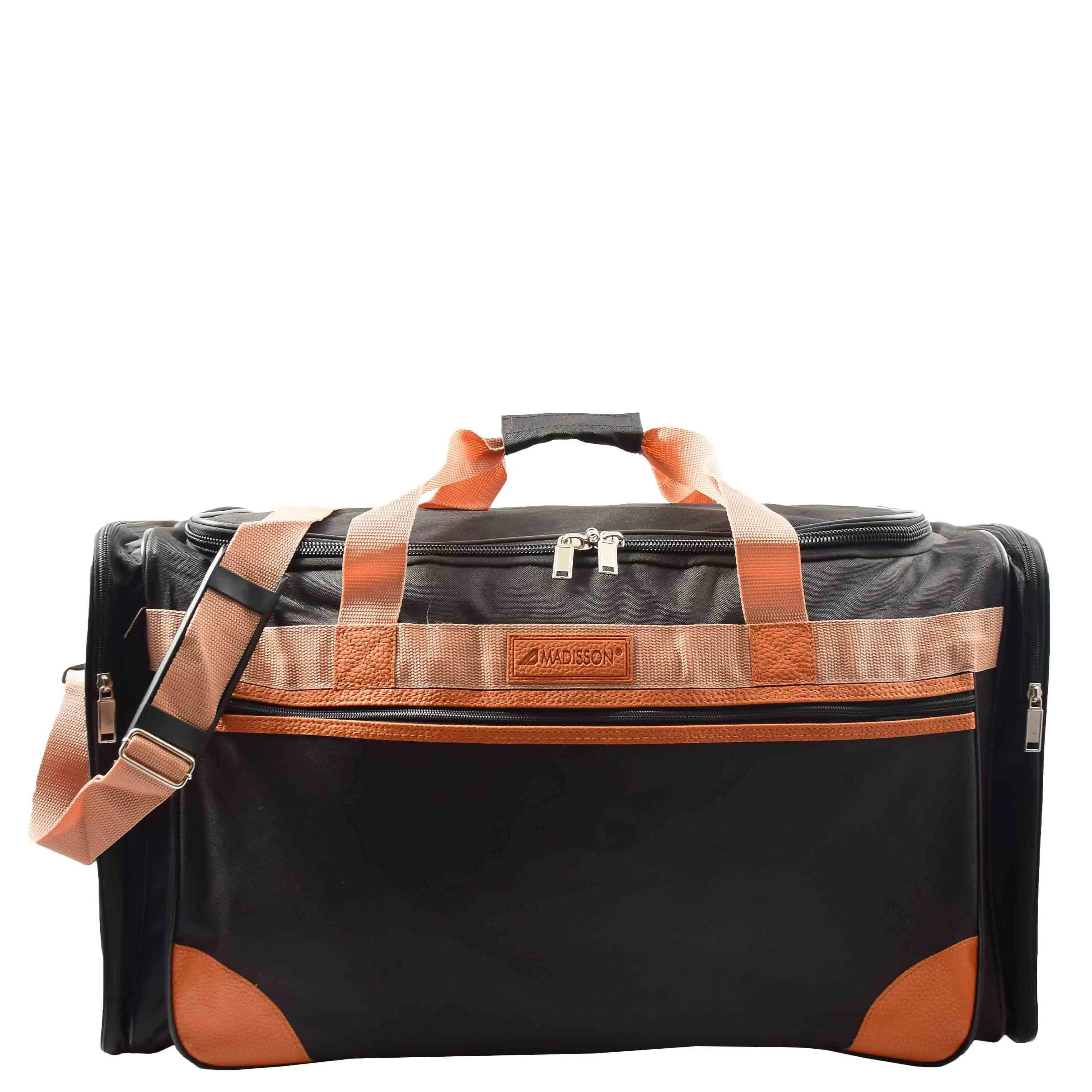 DR610 Large Sized Weekend Luggage Travel Holdall Duffle Black