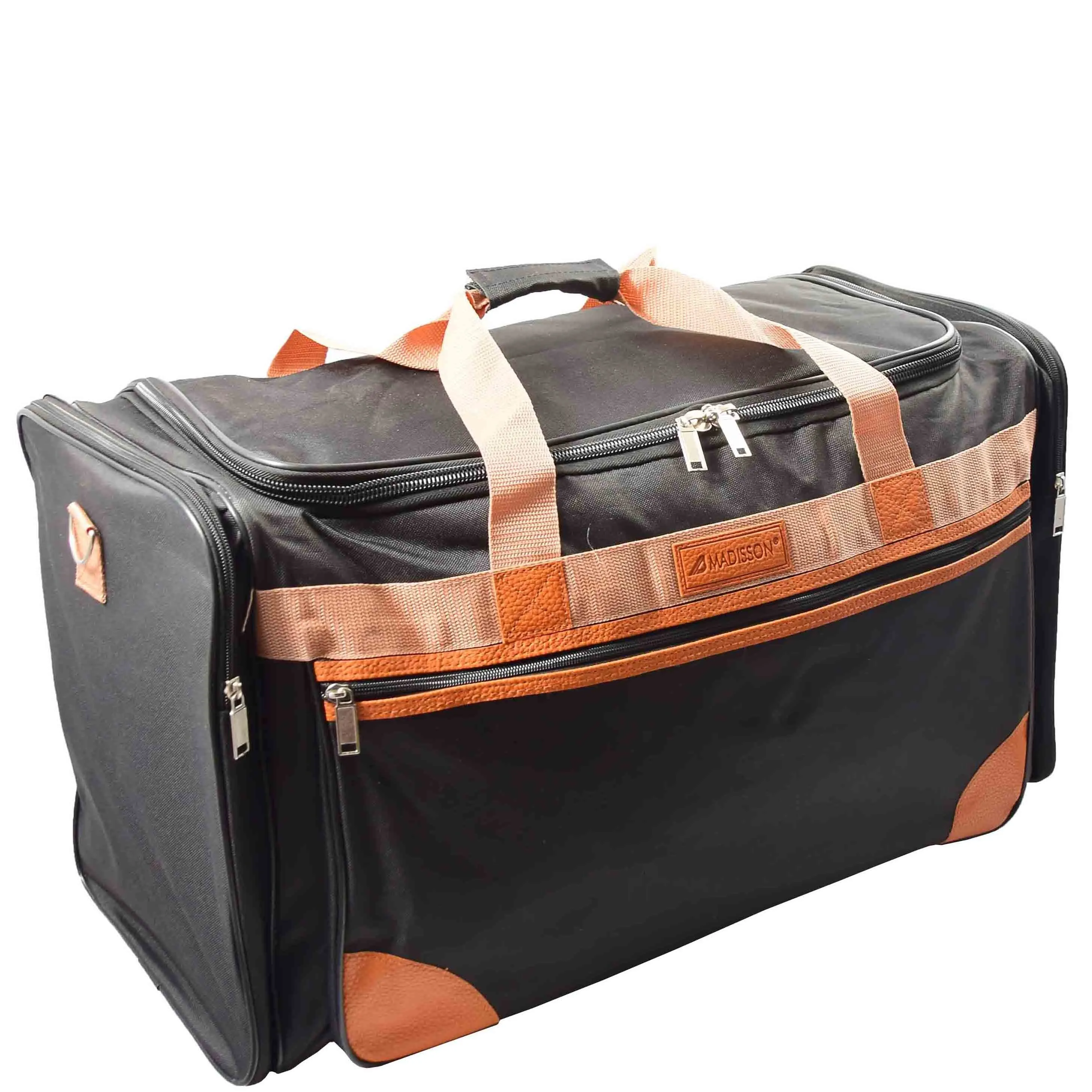 DR610 Large Sized Weekend Luggage Travel Holdall Duffle Black