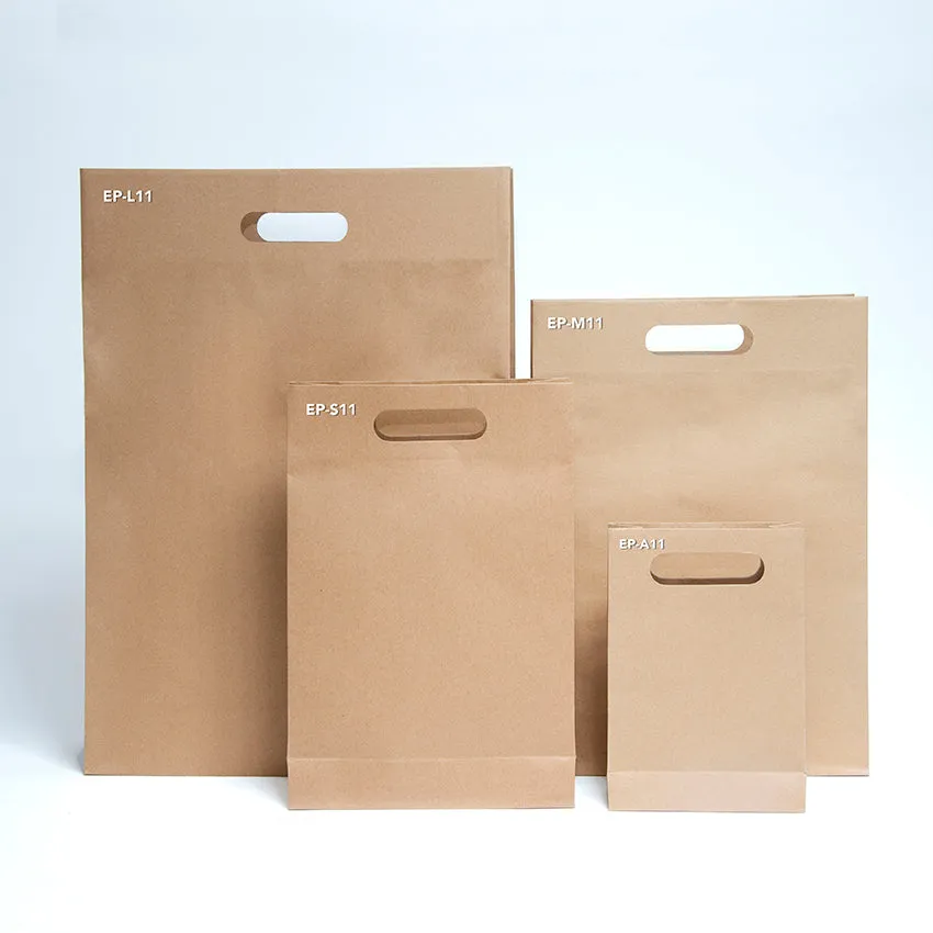 Ecopack Small Punched Out Handle Paper Bags (1 Pack/25 Bags)