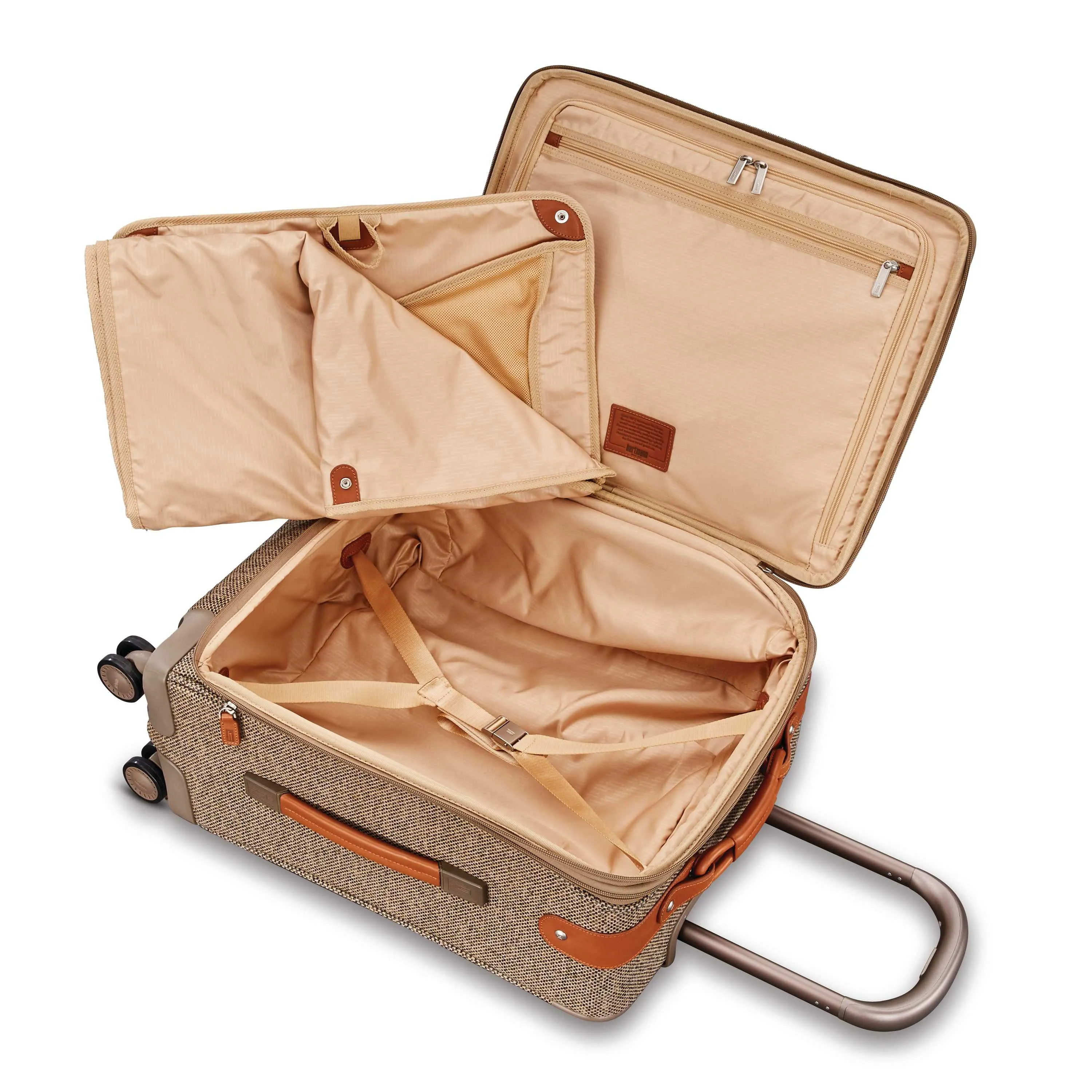 Hartmann Tweed Legend 21" Domestic Carry On Expandable Spinner Natural Tweed