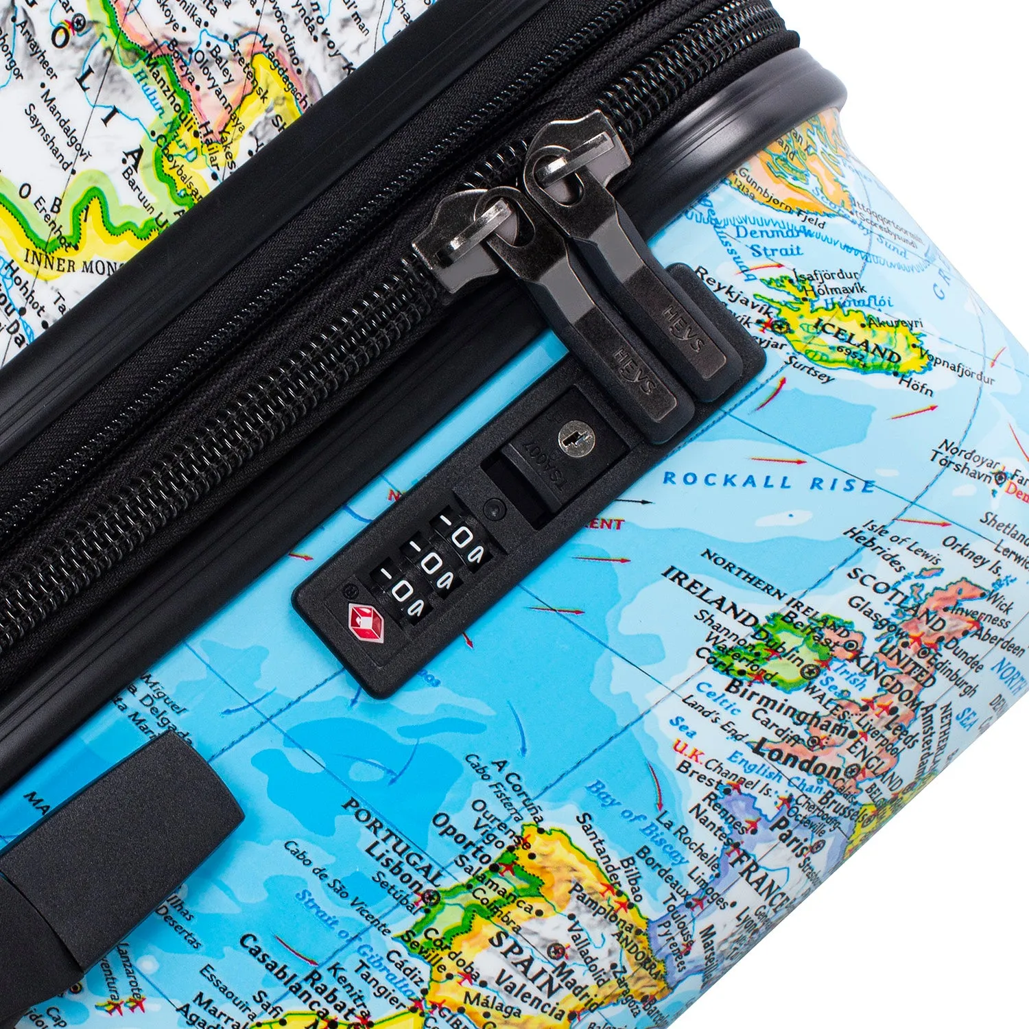 Journey 3G Fashion Spinner® 3 Piece Luggage Set - Blue Map