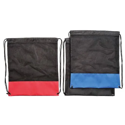 Large Poly-Mesh Bag / Drawstring Backpack