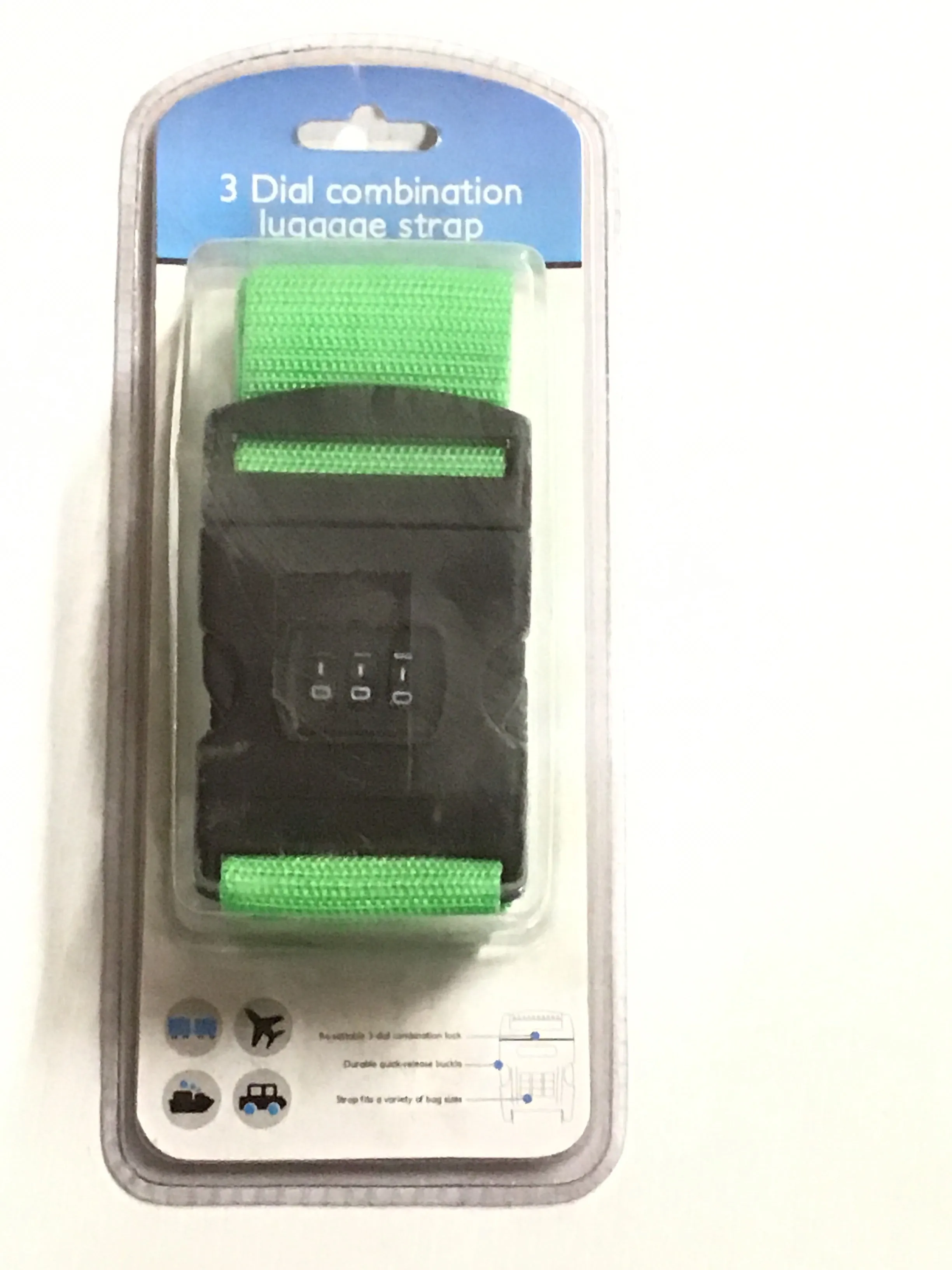 Luggage Strap 3 Dial Combination