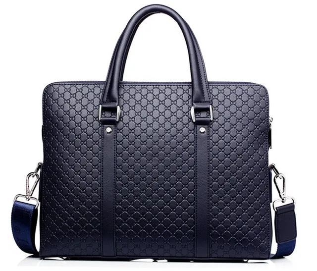 New Double Layers Men's Leather Business & Casual Briefcase | Laptops Handbags & Travel Bags