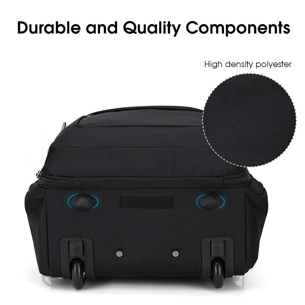 OIWAS Rolling Backpack Carry on Backpack with Wheels