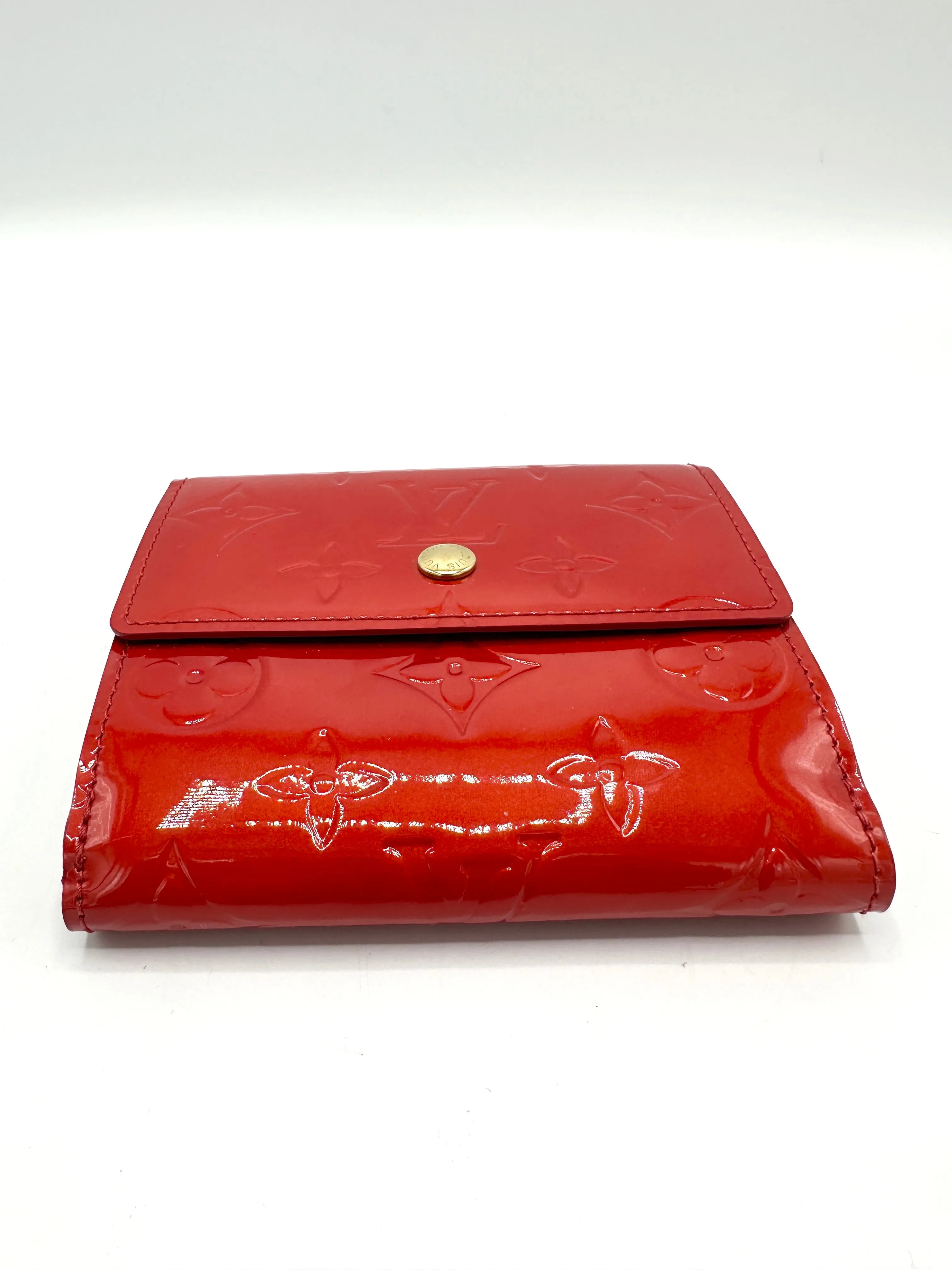 Red Vernis Double Face Compact Wallet