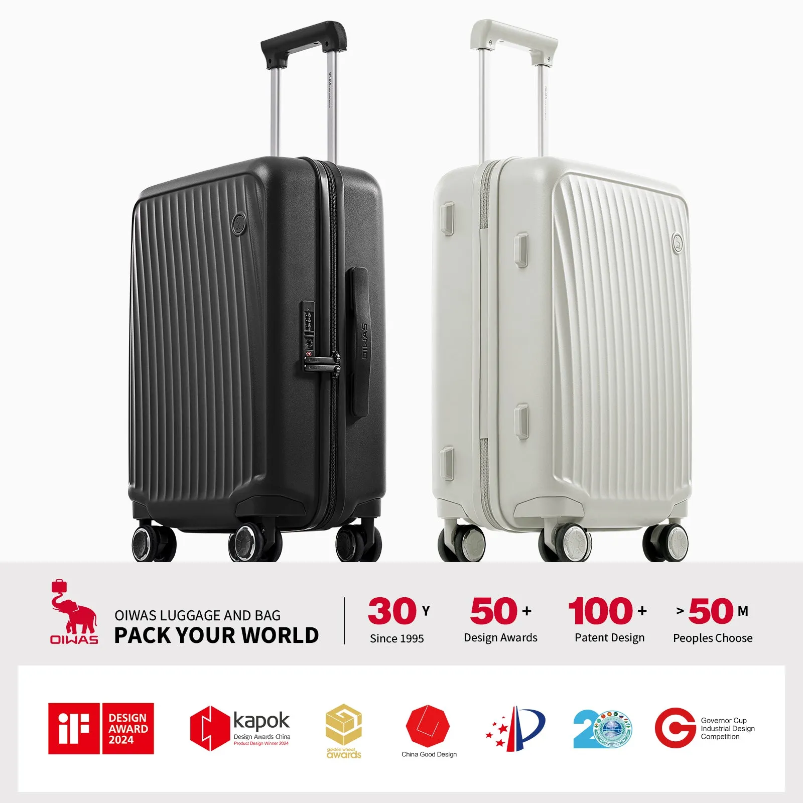 SMOOTH 20”Carry On Luggage 24”/28” Check In Luggage