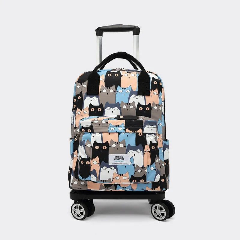 Tote Bag For Travel Waterproof Pull Rod Bag Folding Backpack