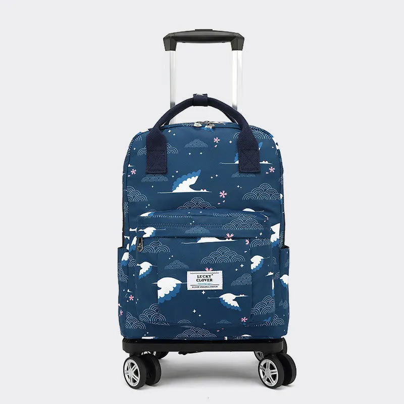 Tote Bag For Travel Waterproof Pull Rod Bag Folding Backpack