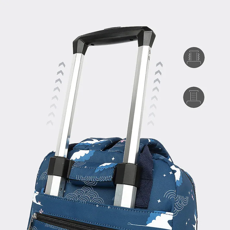 Tote Bag For Travel Waterproof Pull Rod Bag Folding Backpack