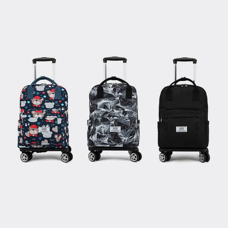Tote Bag For Travel Waterproof Pull Rod Bag Folding Backpack