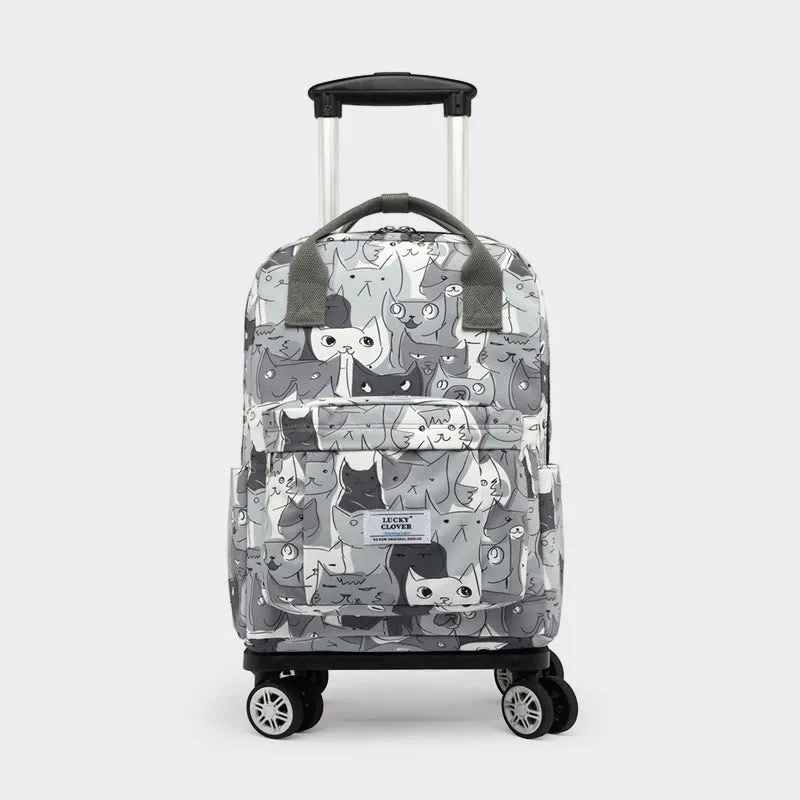 Tote Bag For Travel Waterproof Pull Rod Bag Folding Backpack
