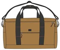 Weekender 58L Recycled Polyester Duffle Bag - Golden Brown