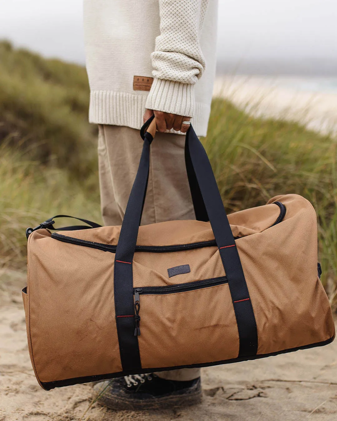 Weekender 58L Recycled Polyester Duffle Bag - Golden Brown