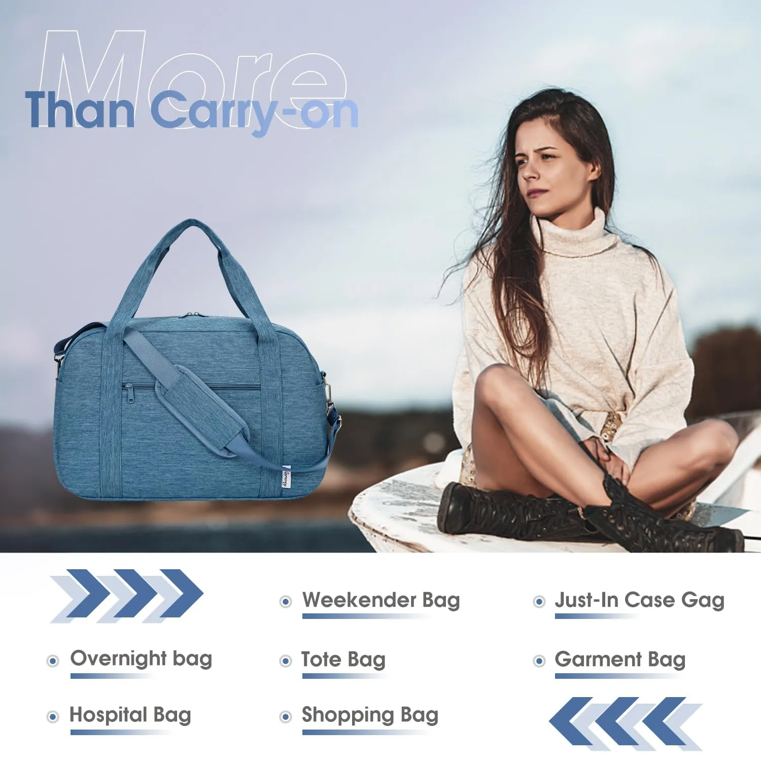 Weekender Carry on Bag with Wet Pocket