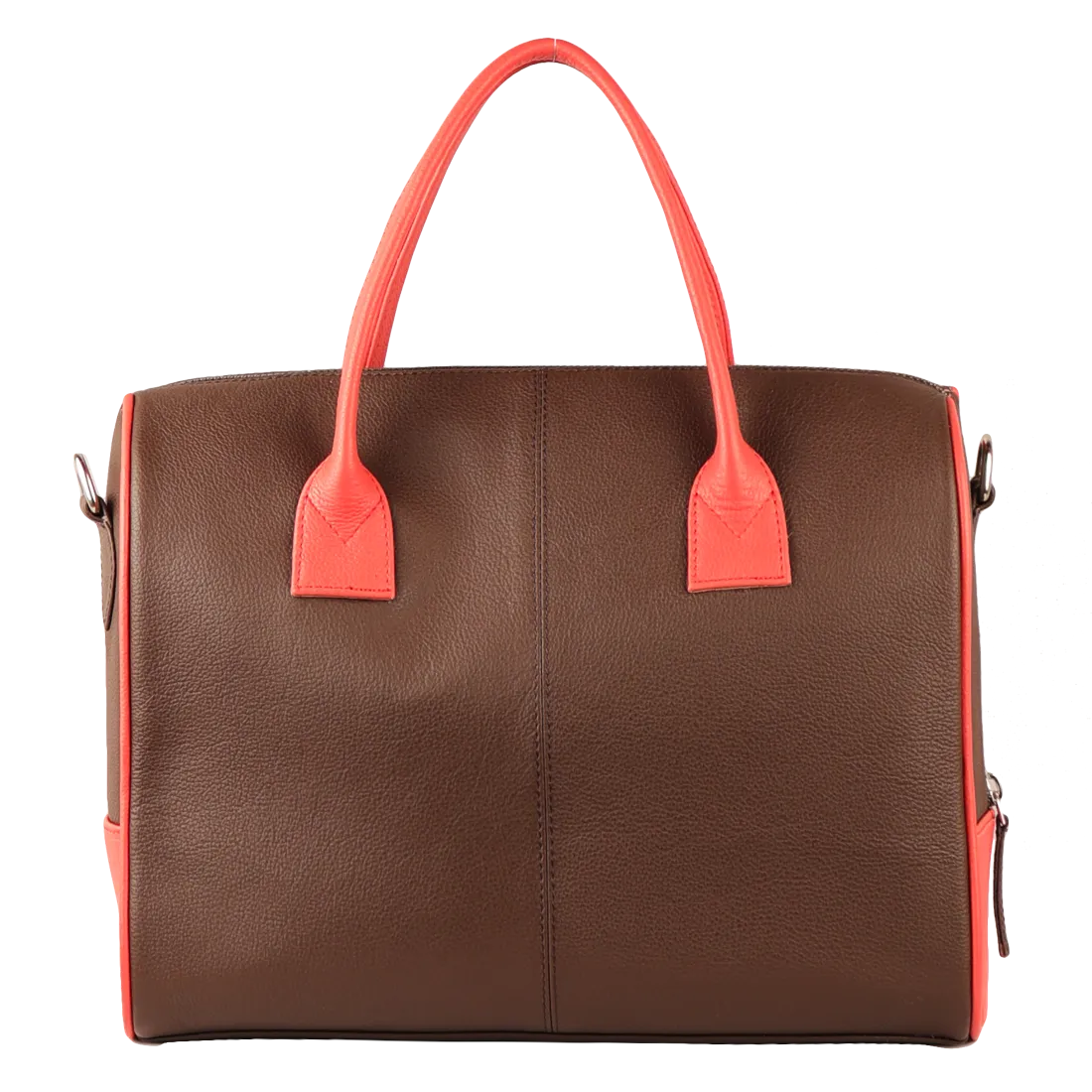 Women's Handcrafted Kolkata Print Weekender Bag (Brown)